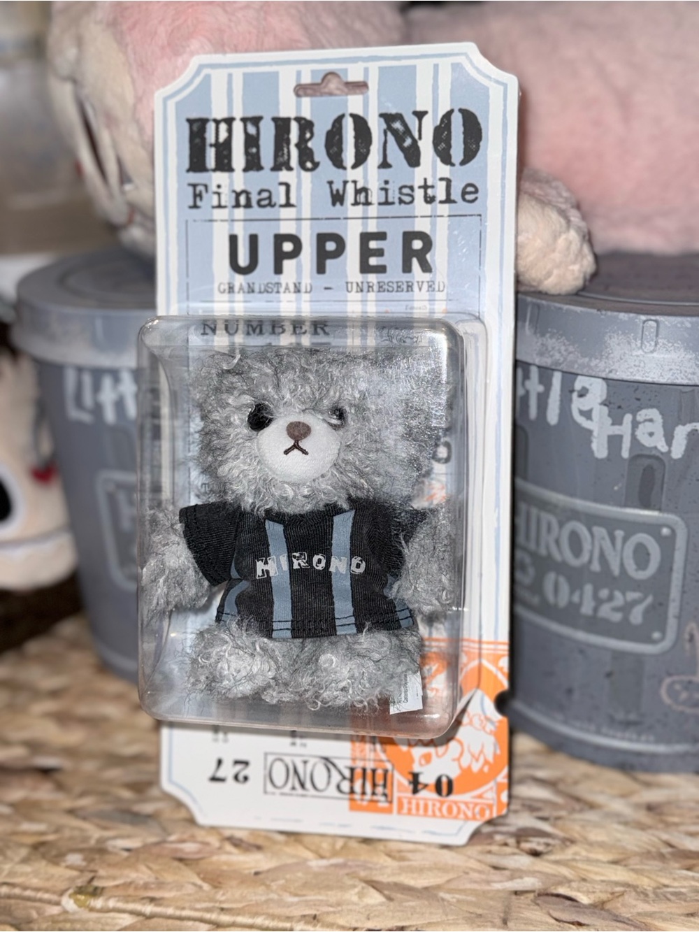Hirono Final Whistle “Upper” Bear Plush Doll Blister Pack – New Sealed